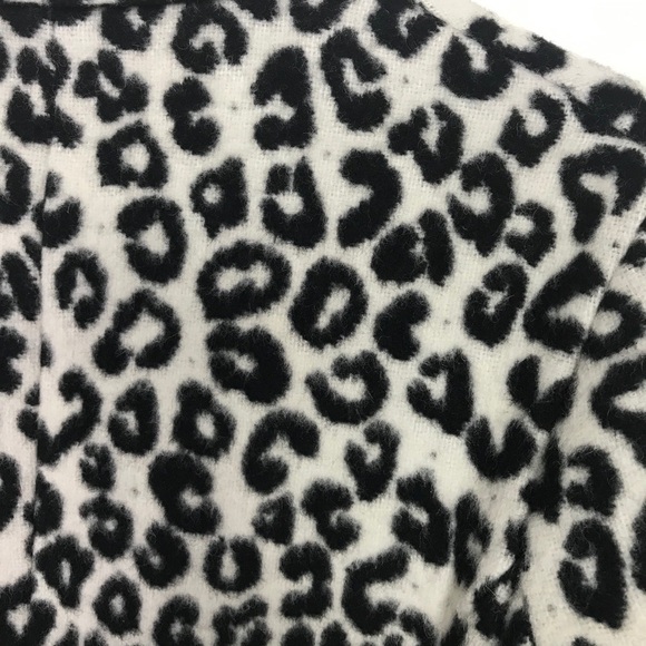 Maje Wool Blend Leopard Print Brushed Felt Coat Size FR38 Medium 6 - Picture 11 of 14